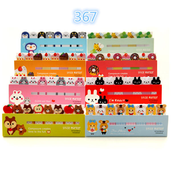 Animal girl sticker index label