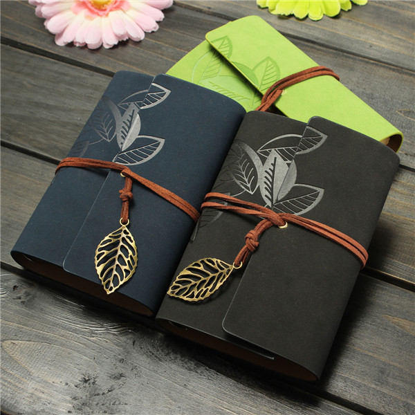 Imitation leaf cover notebook