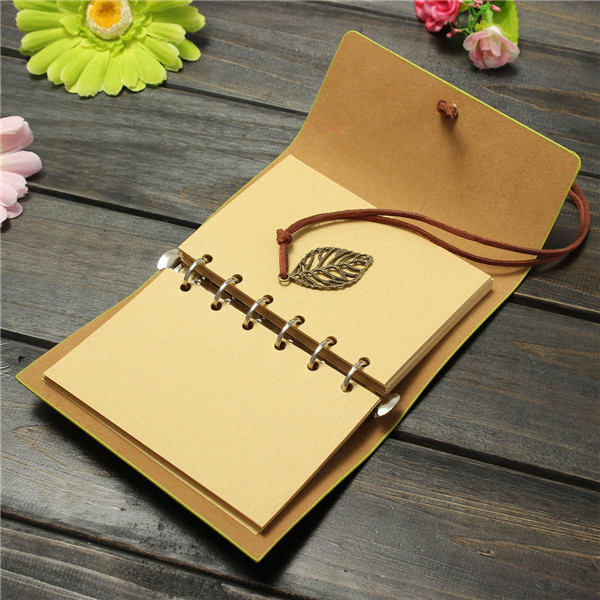 Imitation leaf cover notebook