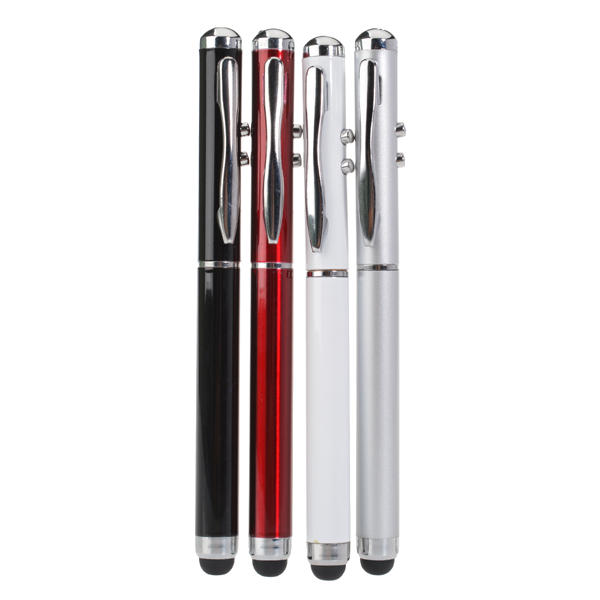 LED flashlight laser ballpoint pen