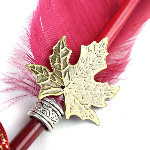 Pink goose feather calligraphy pen