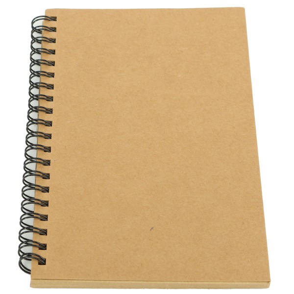 Kraft spiral sketch book