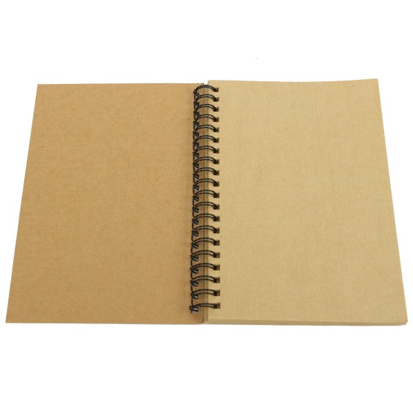 Kraft spiral sketch book