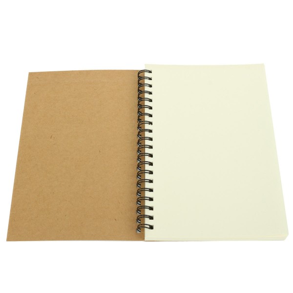 Kraft spiral sketch book