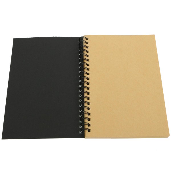 Kraft spiral sketch book