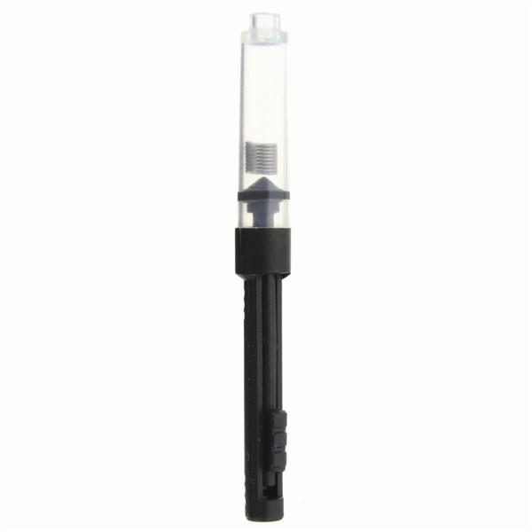 Plastic fountain pen with transparent tube