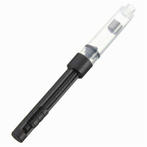 Plastic fountain pen with transparent tube