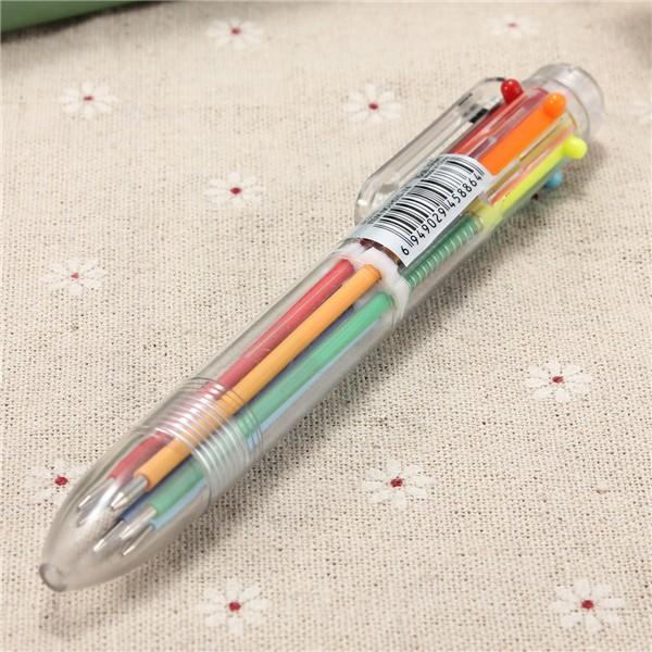 Six-colour ballpoint pen