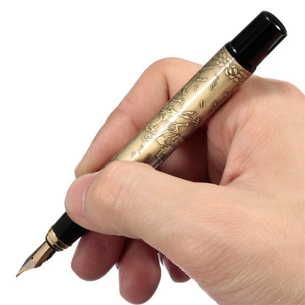 Eight horses fountain metal fountain pen