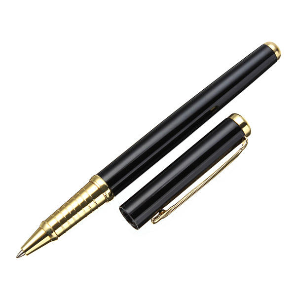 Black steel ball pen