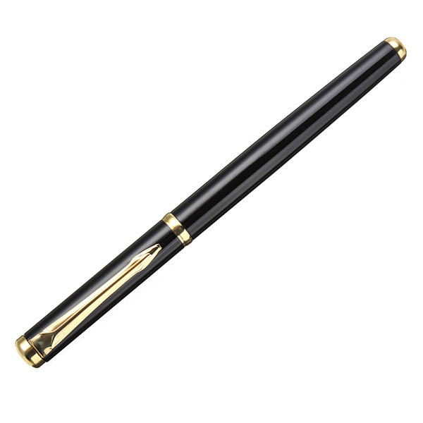 Black steel ball pen