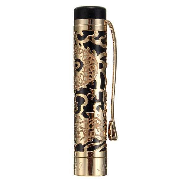 Golden dragon relief pen