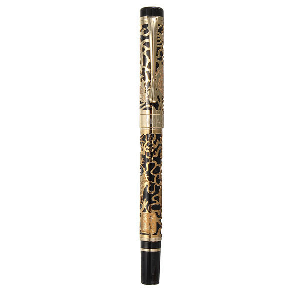 Golden dragon relief pen