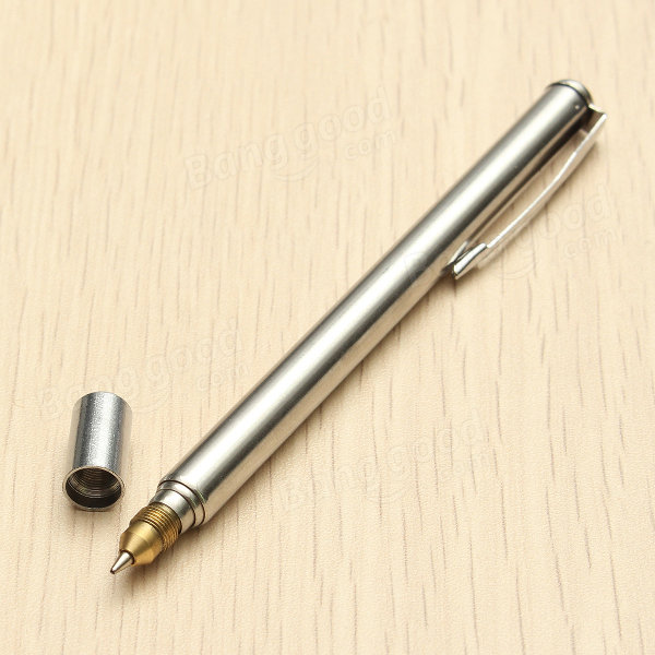 Stainless steel ballpoint pen