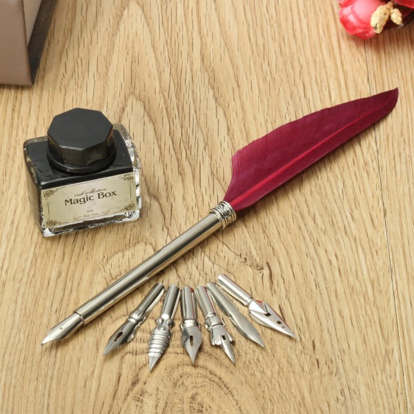 Multi-point retro quill pen