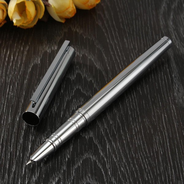 Silver metal pen