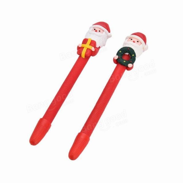 Santa Claus cartoon soft clay ballpoint pen