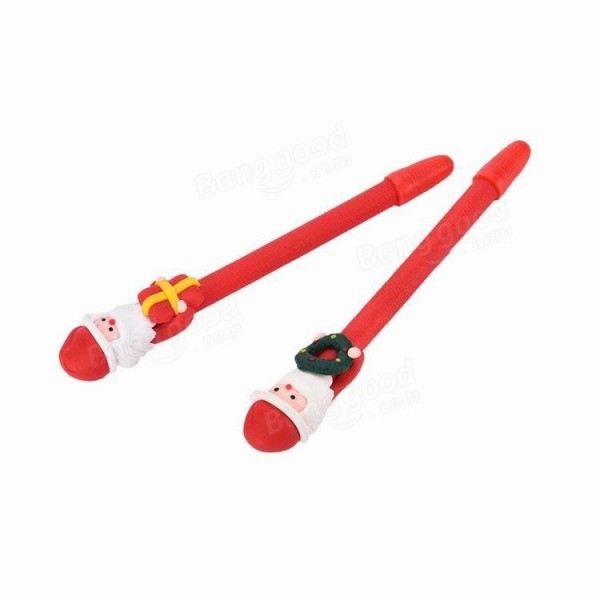 Santa Claus cartoon soft clay ballpoint pen