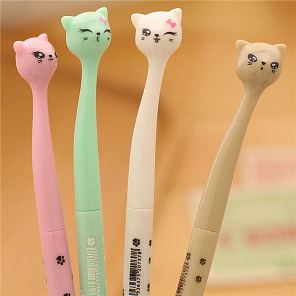 Feline gel ball pen