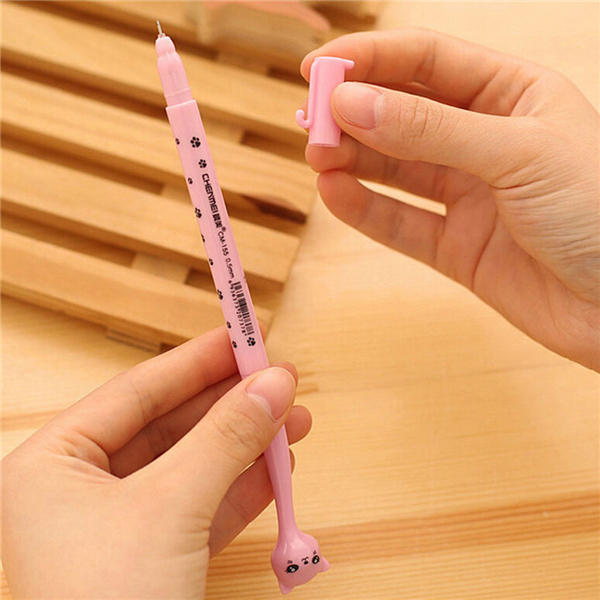 Feline gel ball pen