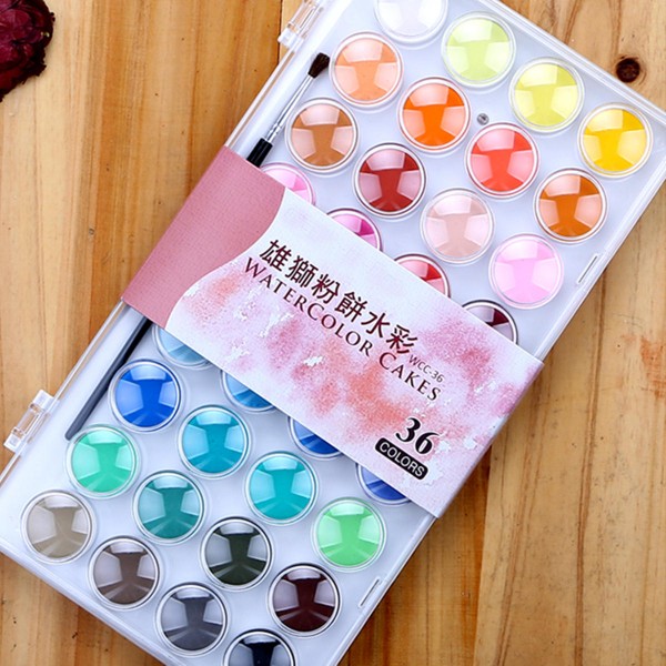 36 colors acrylic paint set