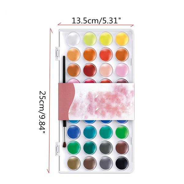 36 colors acrylic paint set