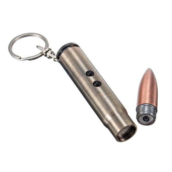 Bullet shaped LED outdoor key chain