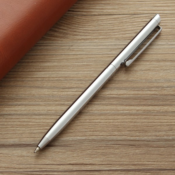 Stainless steel ballpoint pen