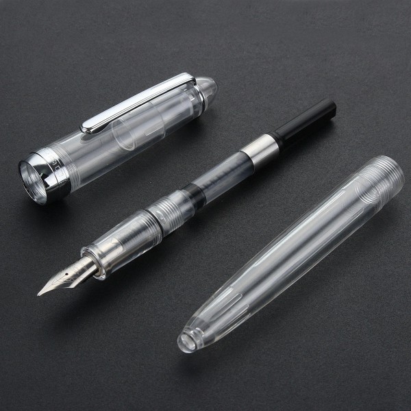 Transparent fountain pen pen nib