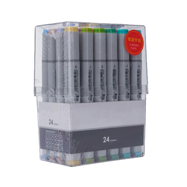 24-color double-head oil marker