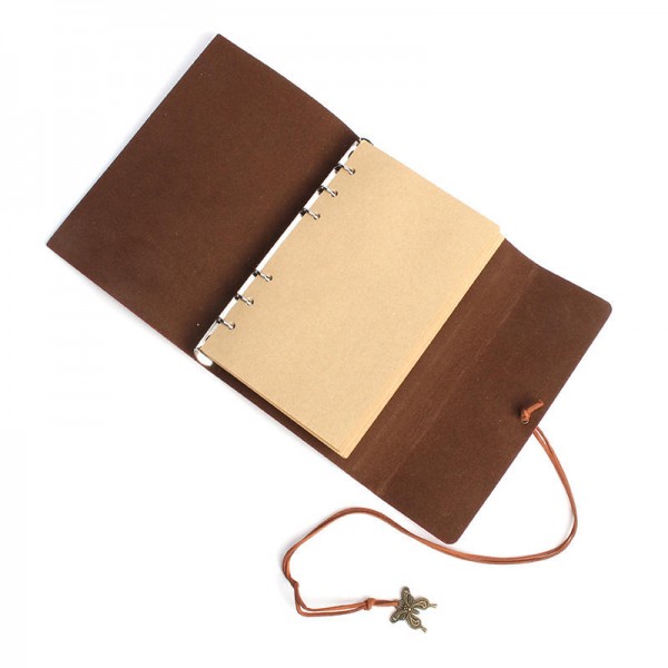 Retro leather cover retro travel journal notebook