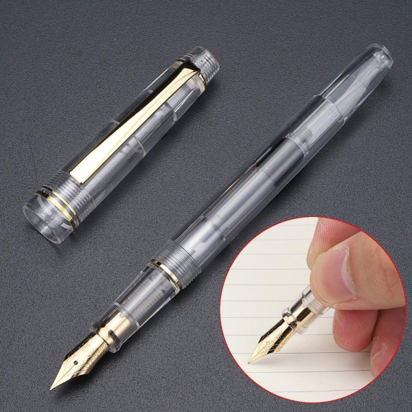 Transparent ink - absorbing writing brush