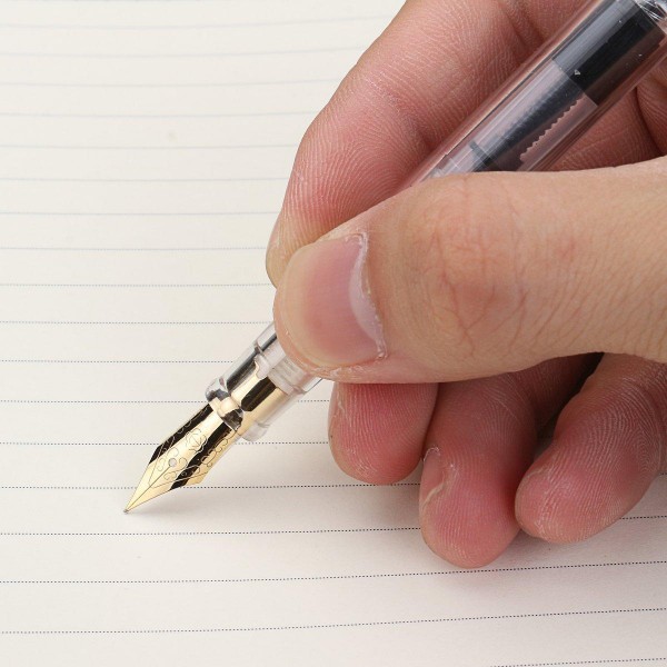 Transparent ink - absorbing writing brush