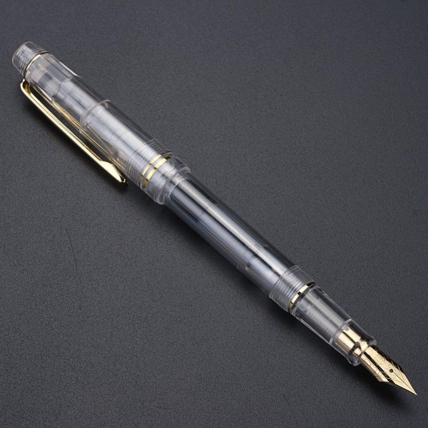 Transparent ink - absorbing writing brush