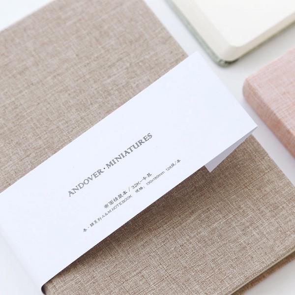 Linen cover notebook