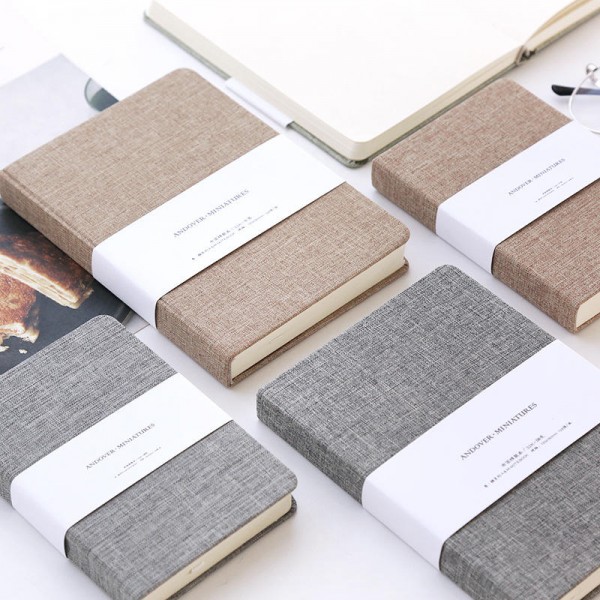 Linen cover notebook