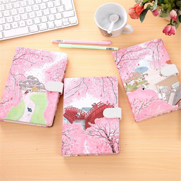 Cherry tree cover notepad