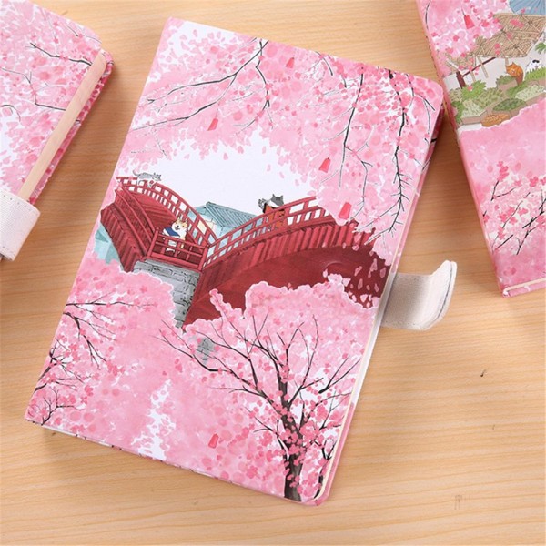 Cherry tree cover notepad