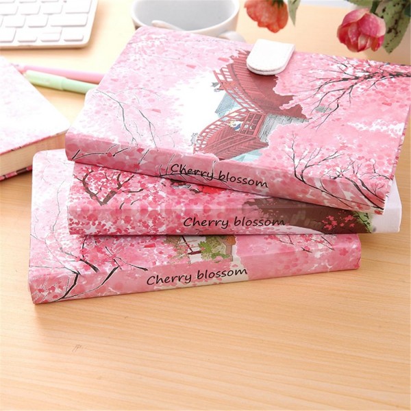 Cherry tree cover notepad