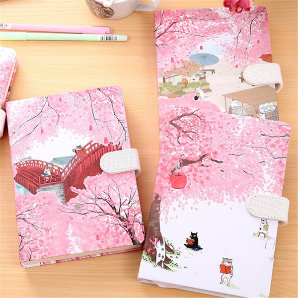 Cherry tree cover notepad