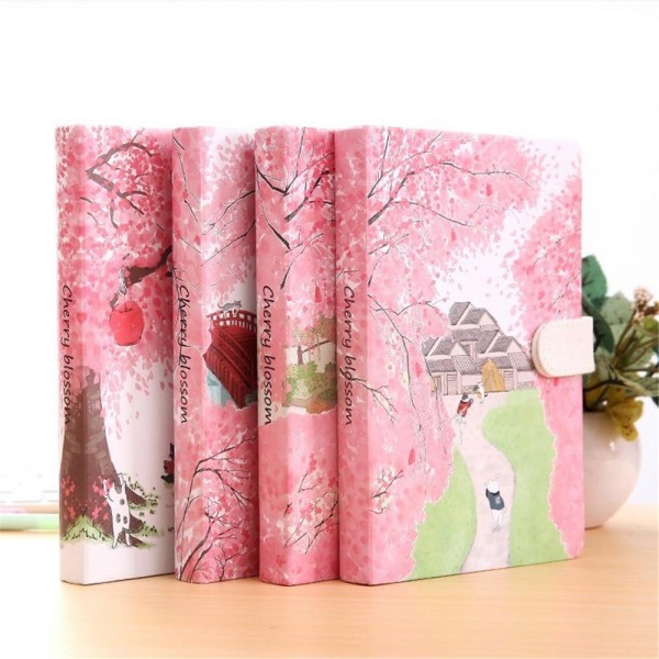 Cherry tree cover notepad