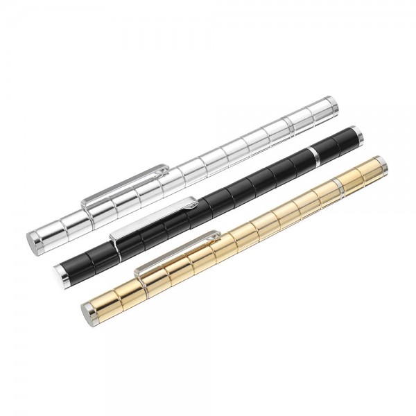 Creative folding three-color ballpoint pen