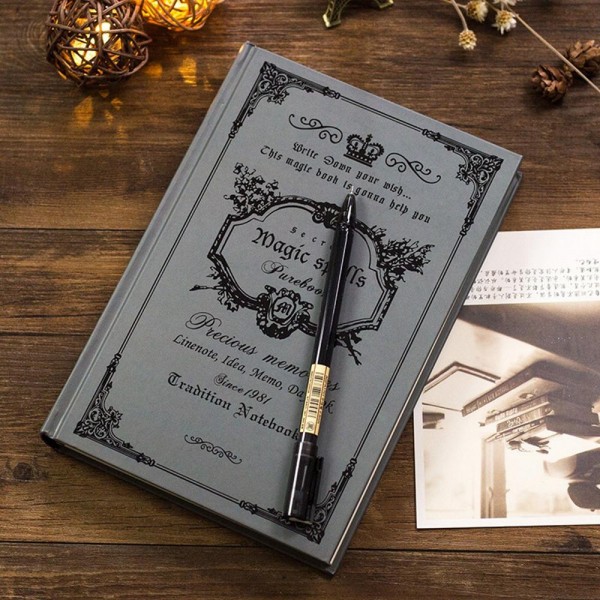 Gothic vintage hardcover notebook